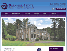 Tablet Screenshot of barnhillestateselfcatering.co.uk